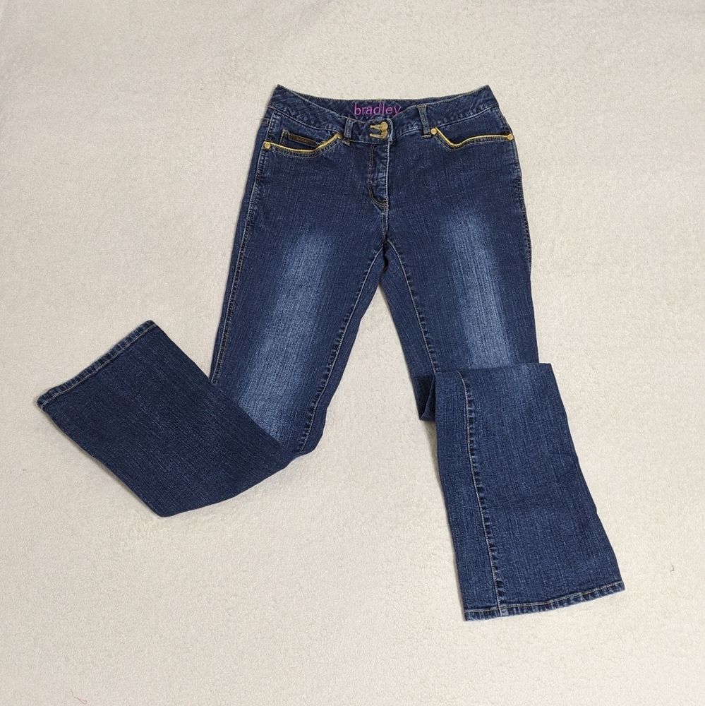 Bradley Mid Rise Boot Cut Jeans, 6